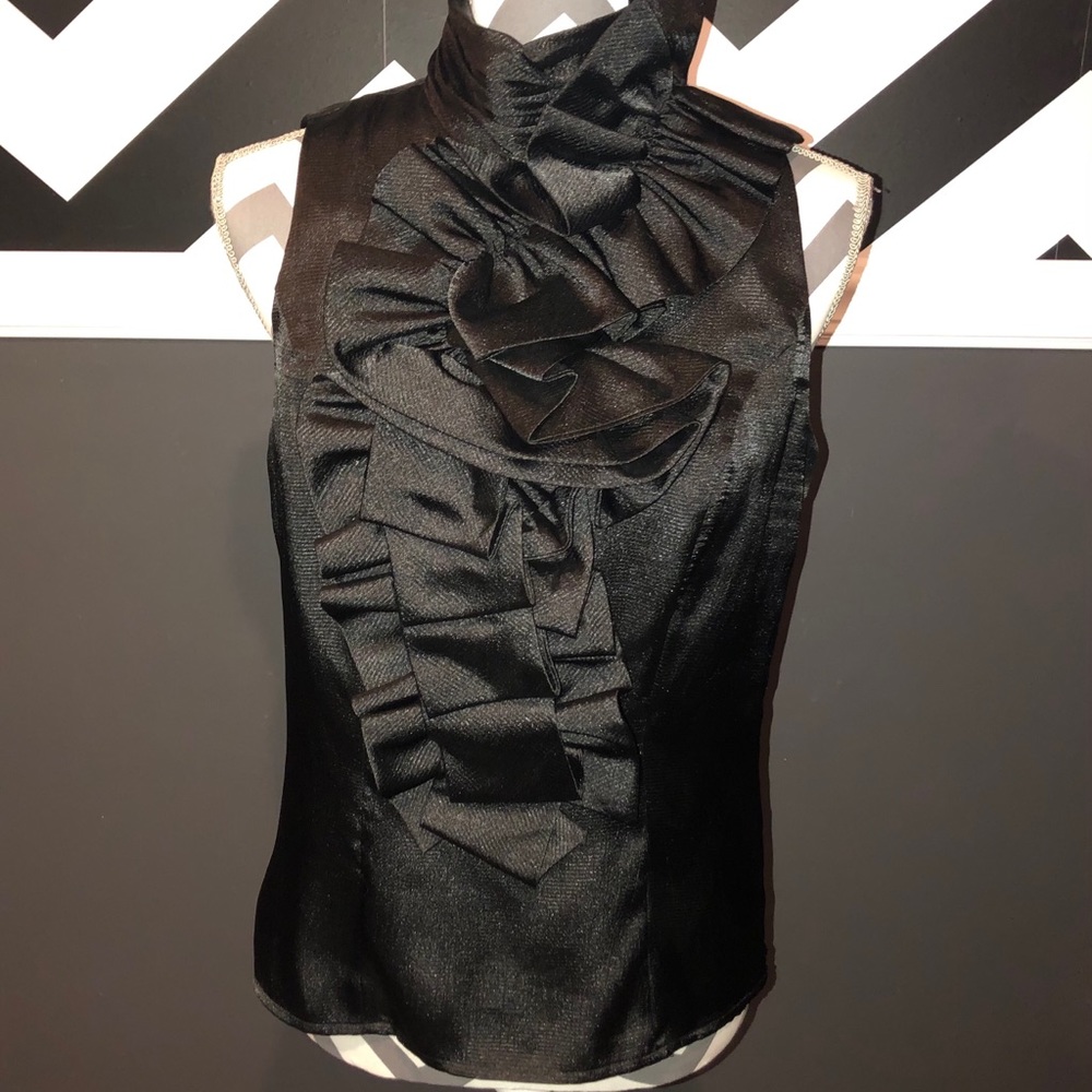 CARTISE-Sleeveless Mock Neck Statement Blouse | 6